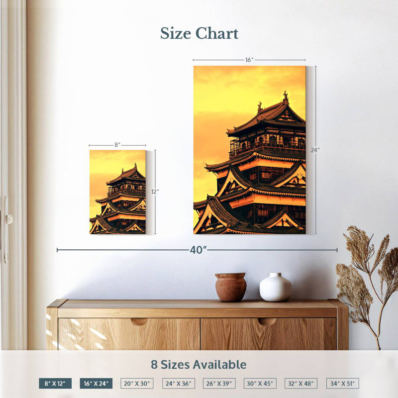 Lilie Hiroshima Castle, H 24 po x l 16 po