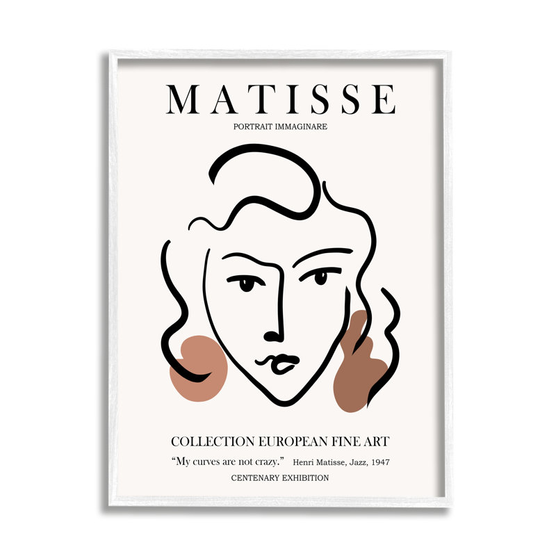 Curves Not Crazy Matisse, Plaque murale, L 16 po x H 16 po