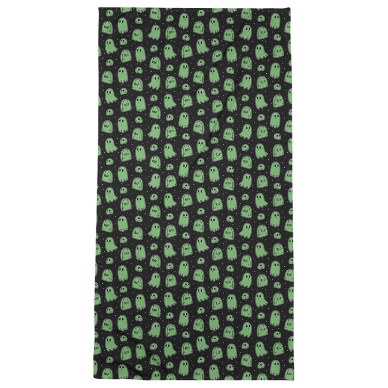 Serviette de plage katelyn elizabeth classic ghosts, Vert foncé
