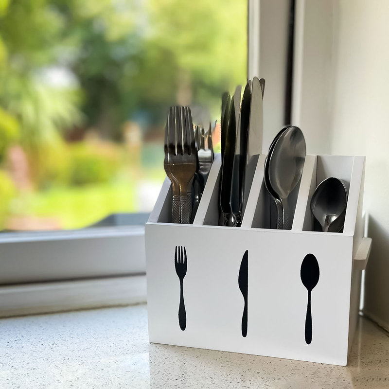 Cutlery Utensil Holder with Napkin Holder