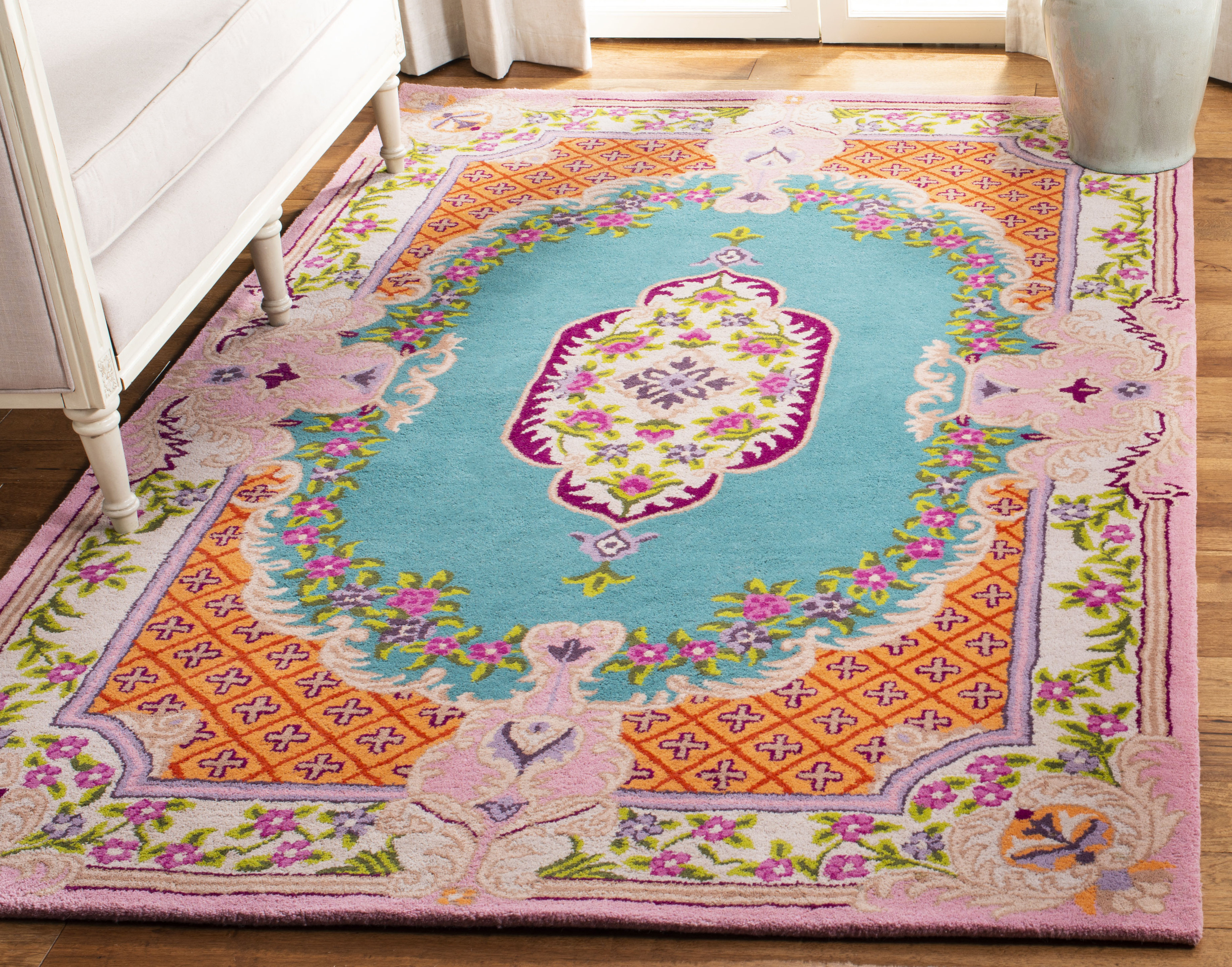 Handmade custom tufted puzzle area rug /jigsaw puzzle rug/handcrafted rug/  16 block of puzzle rug