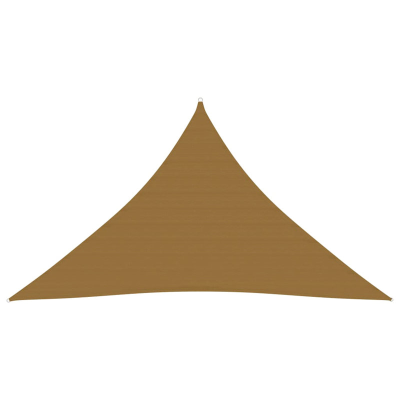 Austrinus 3.5m x 4.9m Triangular Shade Sail, Taupe Brown