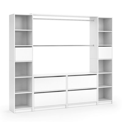Borgny 225.4cm Wide Clothes Storage System