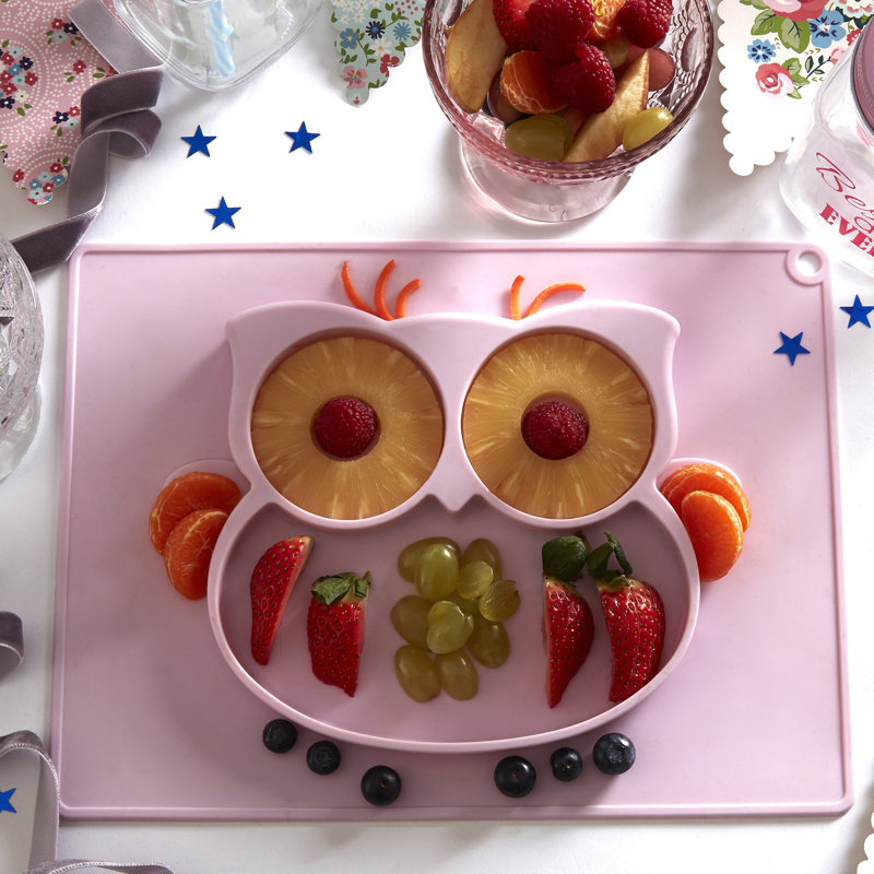 Zachariah Owl Silicone Placemat Plate
