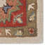 Tapis écologiques en laine touffetée à la main Sanna - octogone, couleur rouge-beige, design moderne contemporain, tapis antidérapants faits à la main épais pour le salon, la chambre à coucher-794612225-798833167