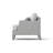 Santrez Powder Coated Aluminum Outdoor Lounge Chair , Sunbrella® Cushions Included