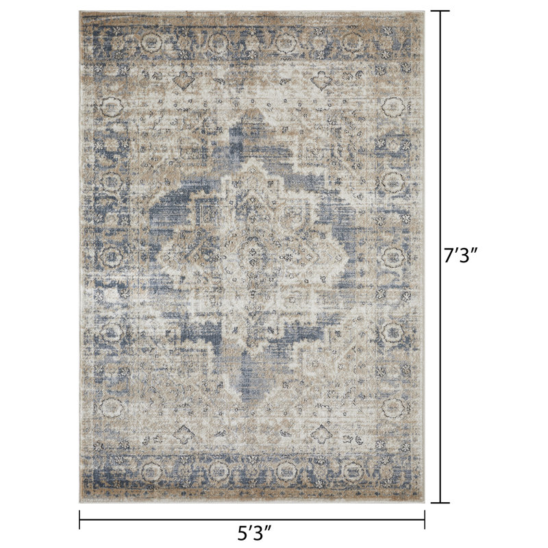 Aldor Oriental Indoor Rug, Rectangle 5'3" x 7'3"