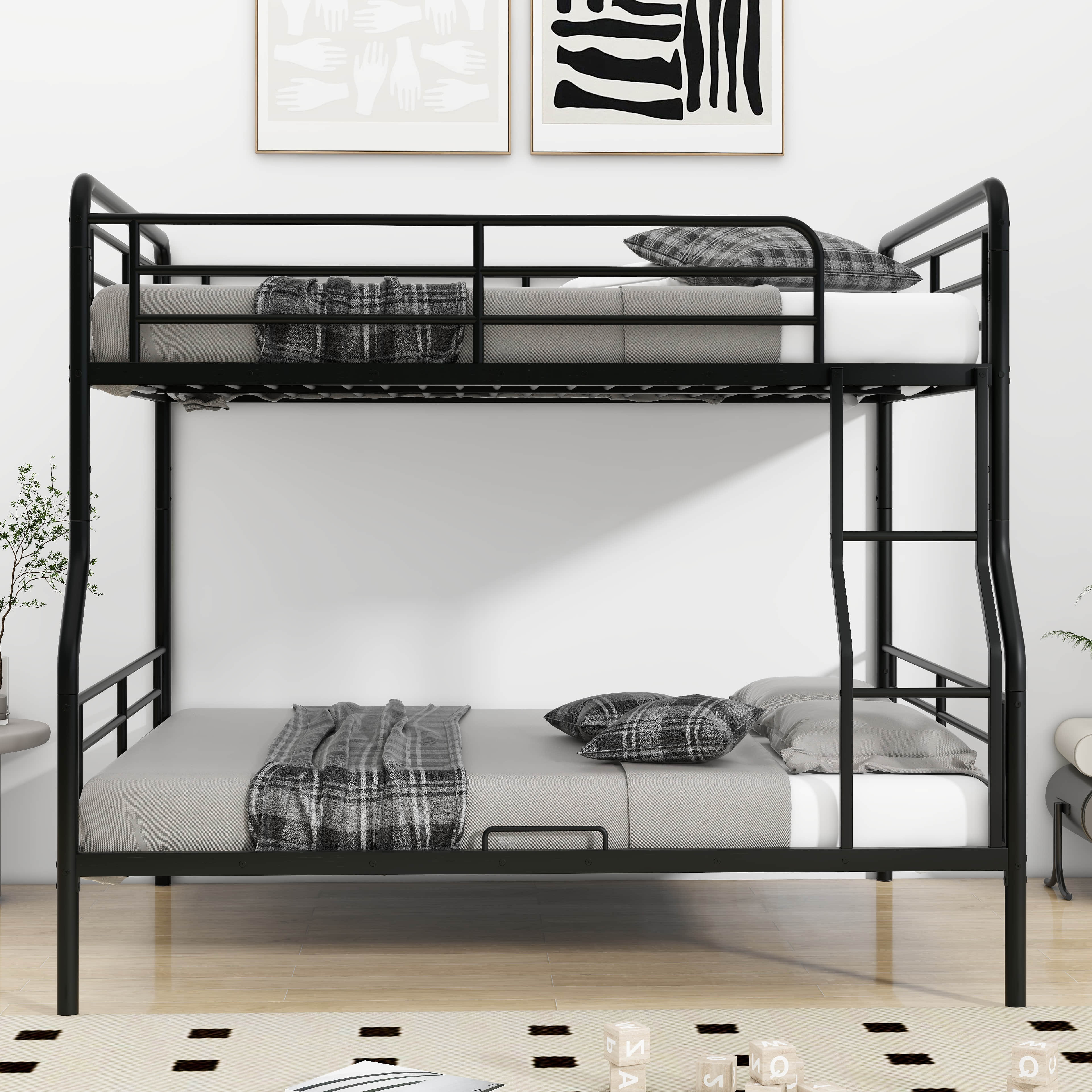 Isabelle & Max™ Aliyani Full XL Over Queen Metal Bunk Bed | Wayfair