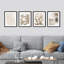«Colorful Desert Cactus Decor Calm», impression sur papier 4 pièces-97782308-97782309