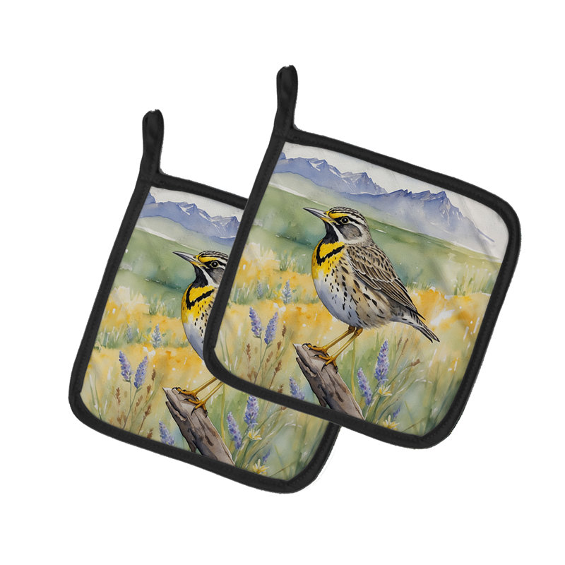Paire de supports à casserole Wyoming Western Meadowlark