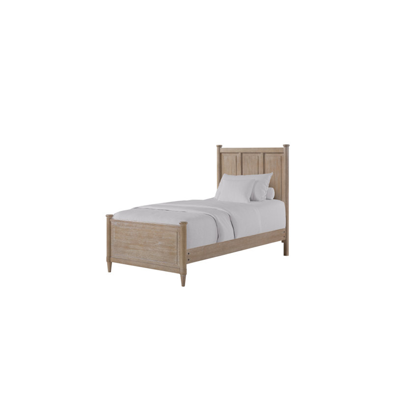 Lit en placage Mindi sans lit gigogne, Lit simple
