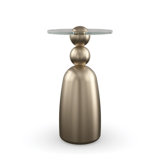 Modern Principles Glass Top End Table