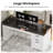 Computer Desk Executive Desk With 3 Drawers, Farmhouse 55" Office Desk With Storage Drawers With Power Outlet For Home Office-229340447