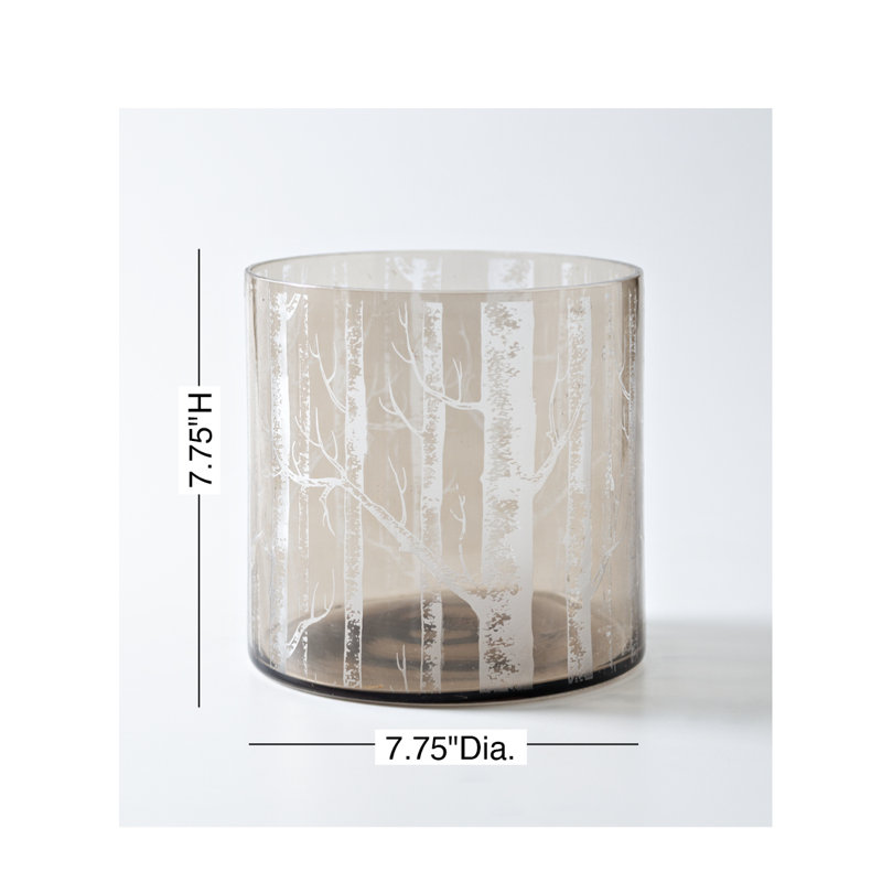 7.75'' H Glass Tabletop Hurricane
