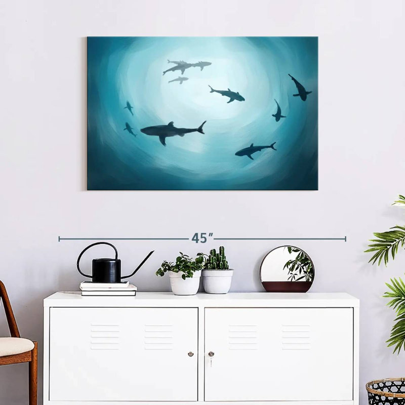 Shark Silhouette, 24" H x 36" W