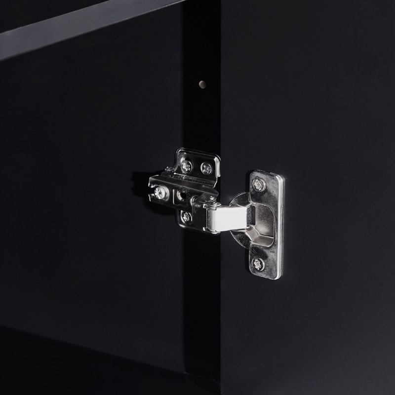 23.6'' Wide Storage Cabinet, Black