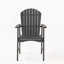 Ensemble de 2 chaises de salle à manger d'extérieur résistantes aux intempéries en bois d'acacia Adirondack-67069443