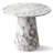 Modern 35" Round Faux Marble Dining Set with 4 Upholstered（Arm） Chairs-646060315
