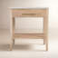 Mayfair 1 Drawer Wood and Marble Nightstand-1352168949