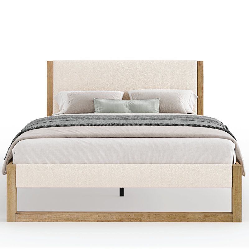 Tagen Maura Upholstered Solid Wood Bed