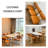 Orange Solid back side Chair(Set of 2)