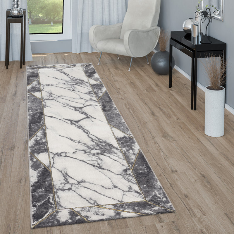 Alcorn Shaggy Grey Carpet, Rectangle 160 x 230cm