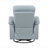 Rem Swivel Glider Manual Reclining Chair, Light Blue Top Grain Leather-119044018