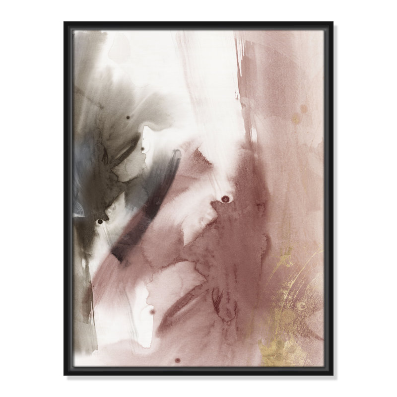 Impression stratifiée II par Casa Fine Arts, H 25,5 po x l 19,5 po, Noir