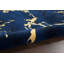 Tapis bleu marine / jaune touffeté à la main Lavonne-1849341256