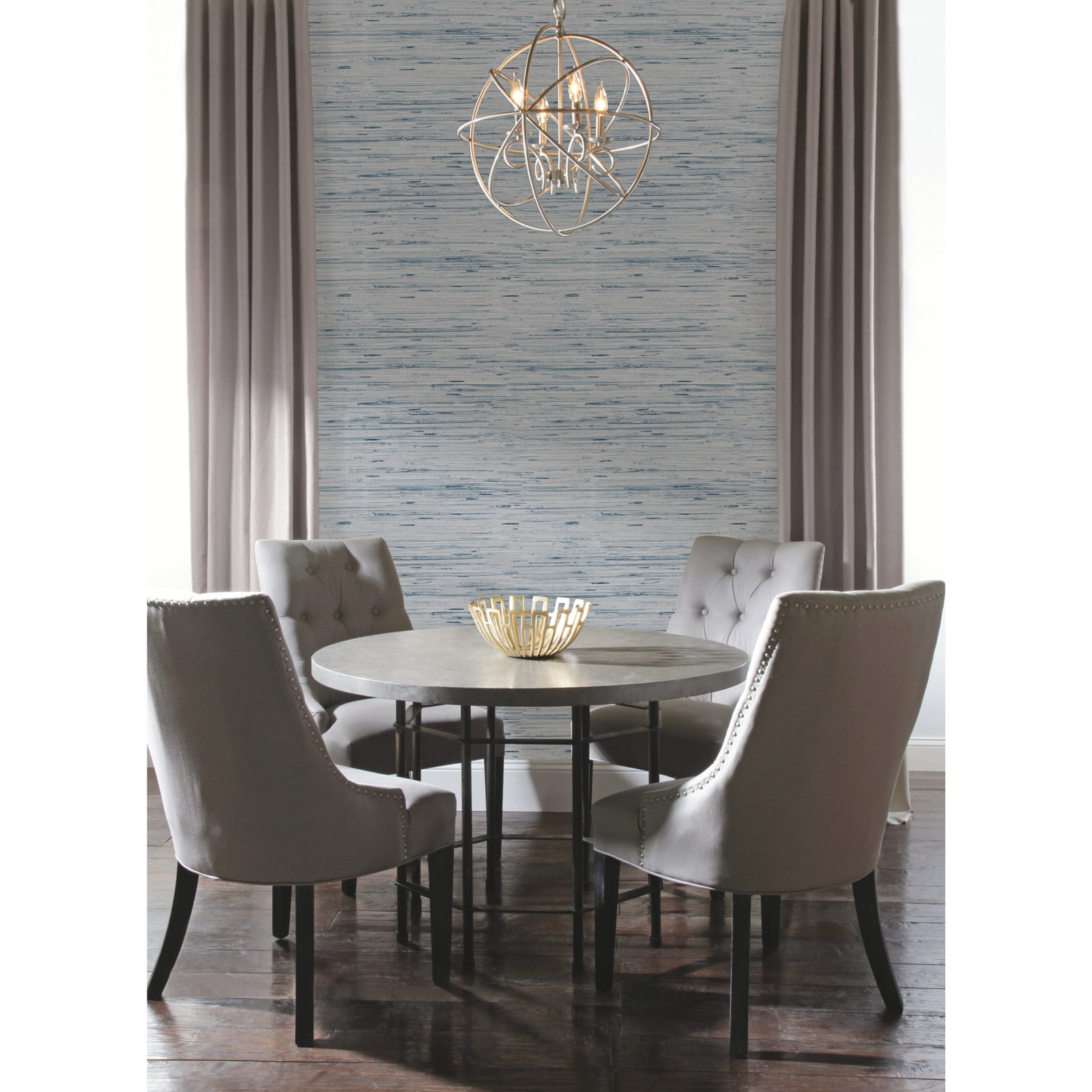 Dazzling Dimensions Abstract Wallpaper, Light Gray/Blue