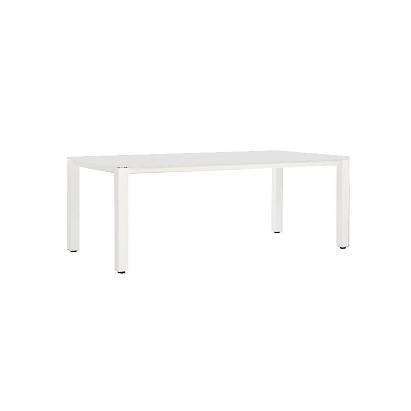 Machar Outdoor Dining Table, White, 39.38" W x 94.5" L x 29.5" H, White