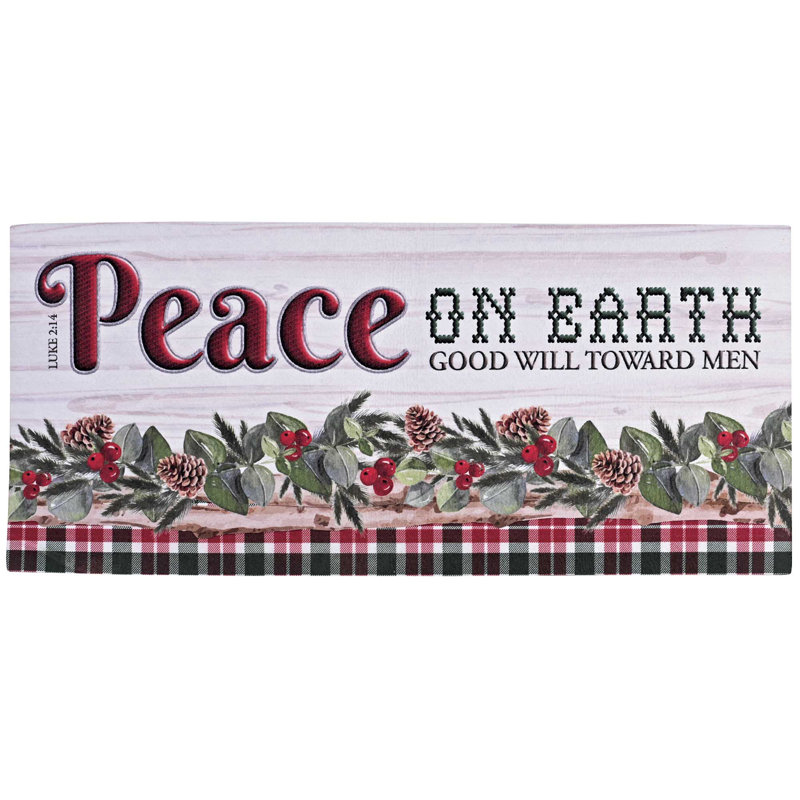 Paillasson Insert Peace On Earth Luc 2: 14