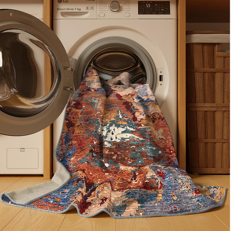 Tapis marocain tissé à la machine, Tapis de couloir 2 pi x 5 pi