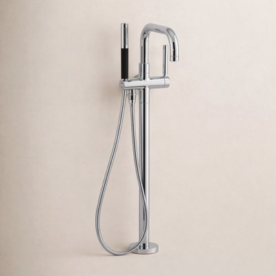 Purist Freestanding Tub Filler Trim with Handshower