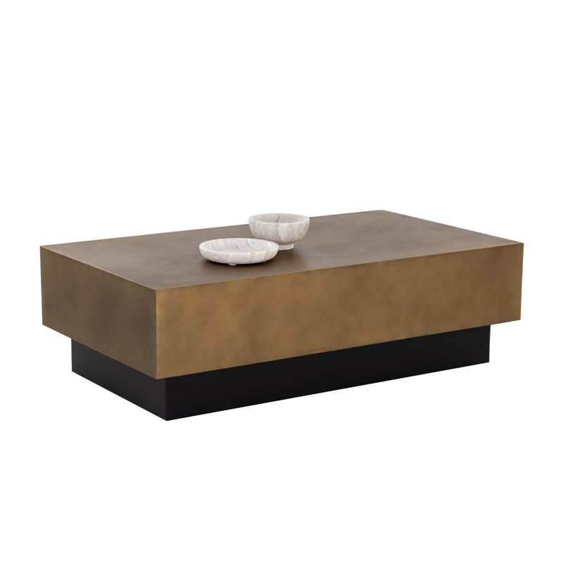 TABLE BASSE KINSLEY - PETITE, Laiton antique / Noir