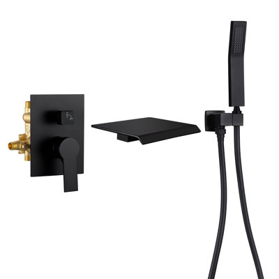 1 Handle Wall Waterfall Faucet with Diverter