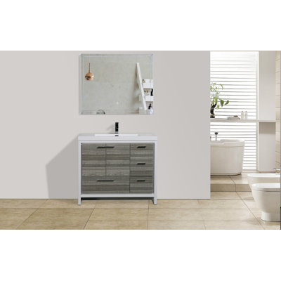 Ensemble de meuble-lavabo simple 42 po Curly