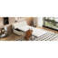 Canapé-lit blanc avec matelas en mousse douce pour un matelas de lit pliant relaxant, sensation luxueuse