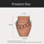 Vase en argile rétro fait à la main