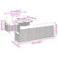 230cm Wide Patio Sofa with Cushions