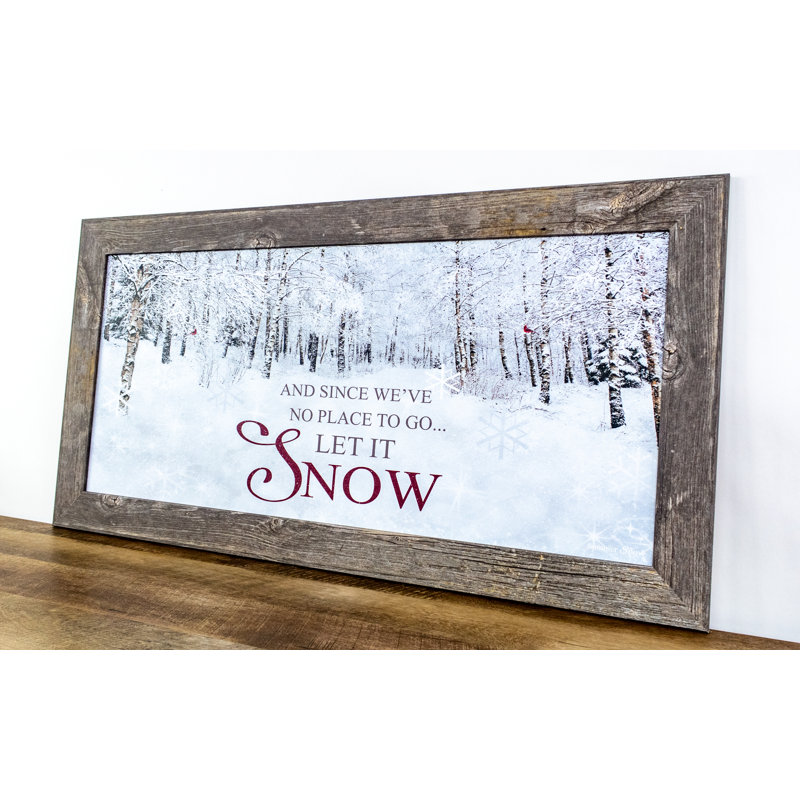 «Seasonal Let It Snow Horizontal», cadre photo