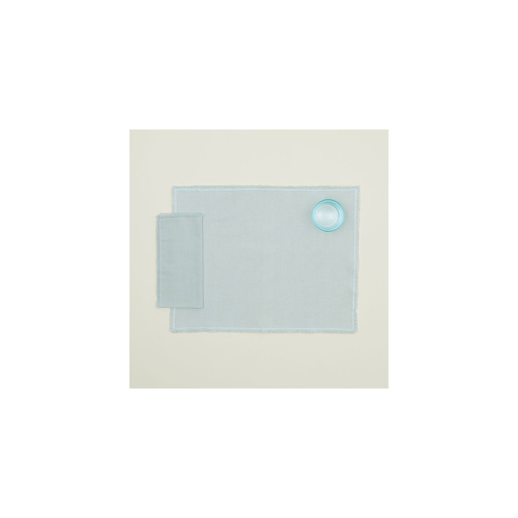 Essential Cotton Placemat - Set Of 4, Sky