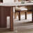 Sintered stone ash dining table set-110440811