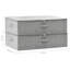 Boîtes de rangement vidaXL en tissu 27,6 x 15,7 x 7,1 po-373833417