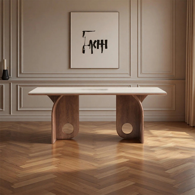 Table de salle à manger haut de gamme, 29.52"H x 62.99"L x 31.49"W