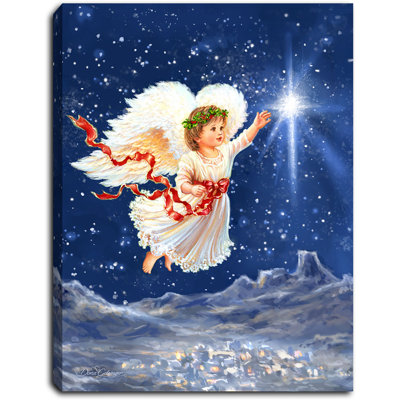 Toile à dos de chevalet 8 x 6 étoiles Star Angel