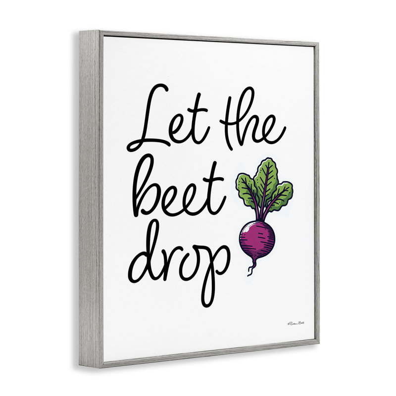 «Let The Beet Drop», estampe numérique, design par Susan Ball, Estampe numérique Farmhouse, H 14 po x l 11 po