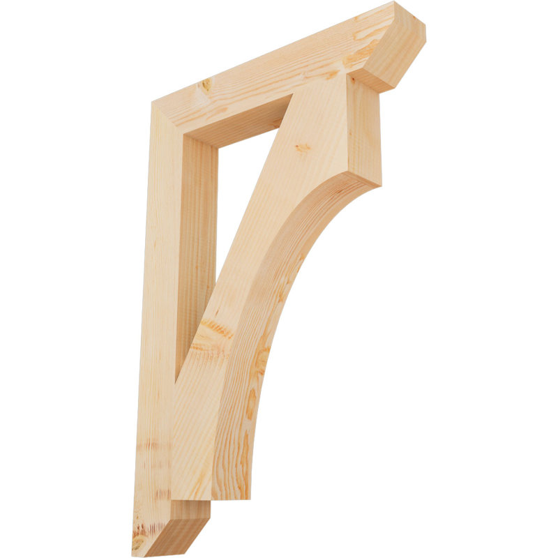 Support en bois Westlake, Sapin de Douglas, 36" H x 3.5" W x 24" D