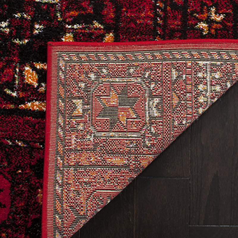 Tapis performance oriental rétro Donoban, Carré 6 pi 7 po