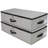 2-Pack Of Large Under Bed Clothing Storage Boxes With Durable Fabric And 4 Reinforced Handles,Dark Grey